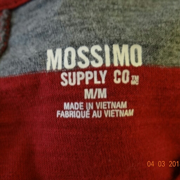 Mossimo Gray Burgundy Stripped Dress - Picture 4 of 4